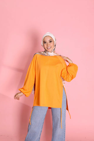 Buy orange Cotton Tshirt 3756