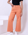 Wide Leg Gabardine Pants 3757