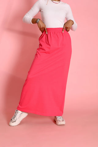 Buy fushia Cotton Skirt 3762