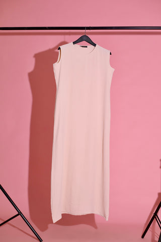 Buy beige Sleeveless Dress 3767