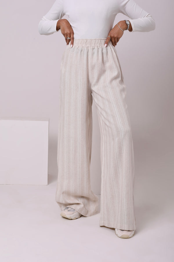 Linen Blend Pants 3806