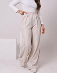 Linen Blend Pants 3806