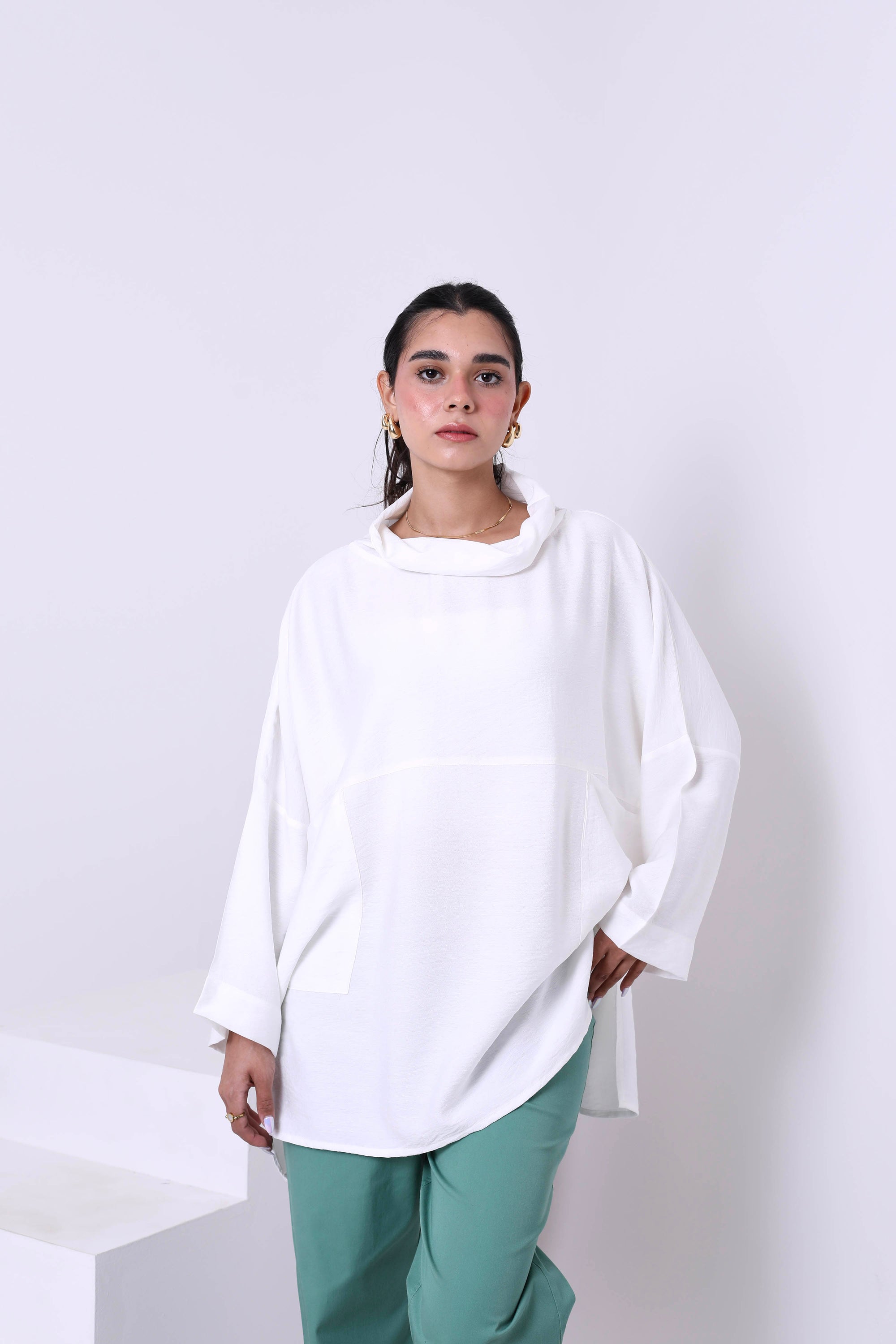 Linen Blend Blouse 3809