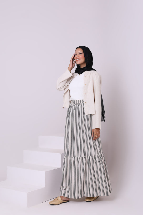 Linen Blend Skirt 3817