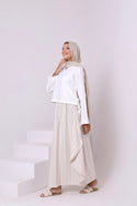 Linen Blend Skirt 3819