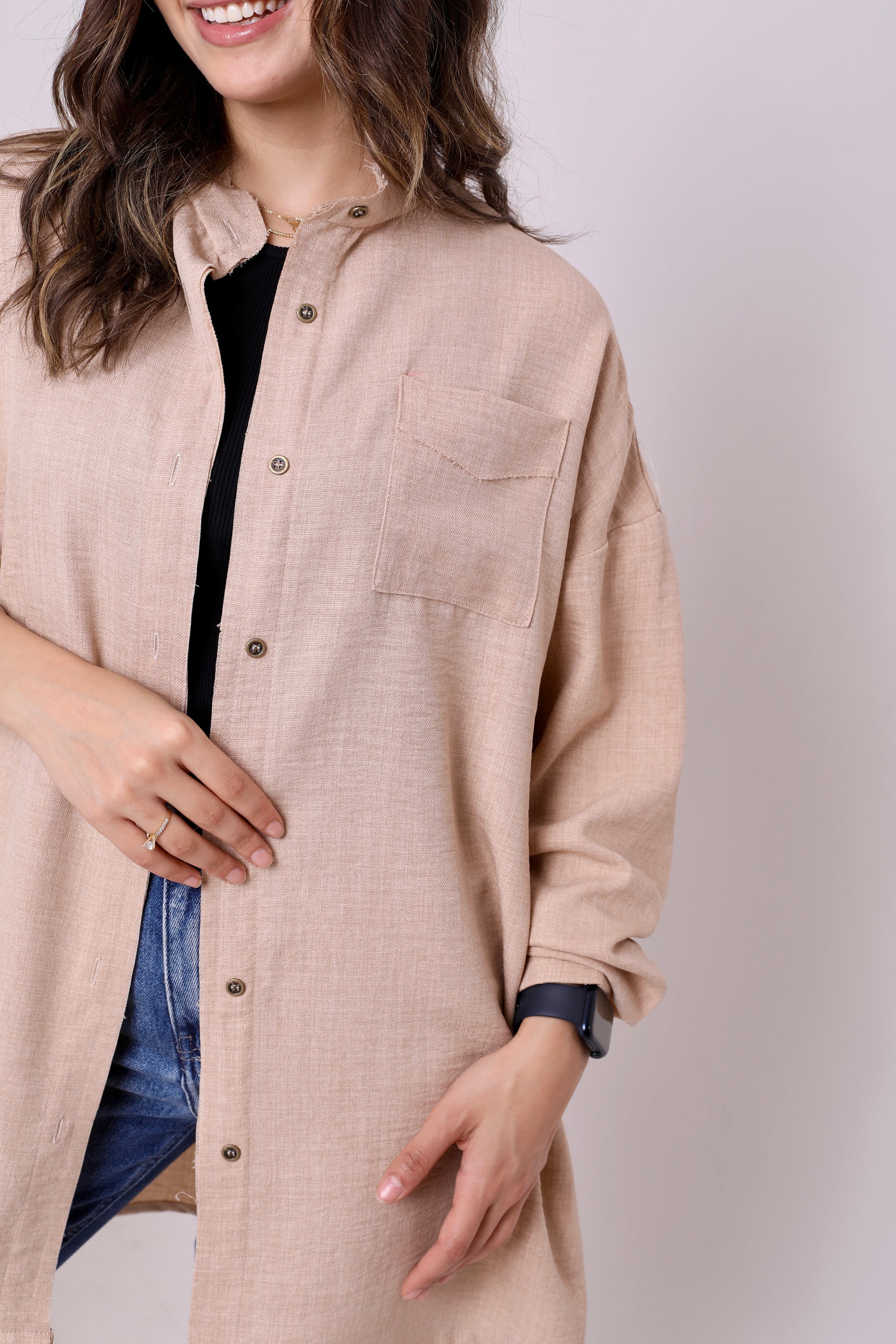 Linen Blend Shirt 3831