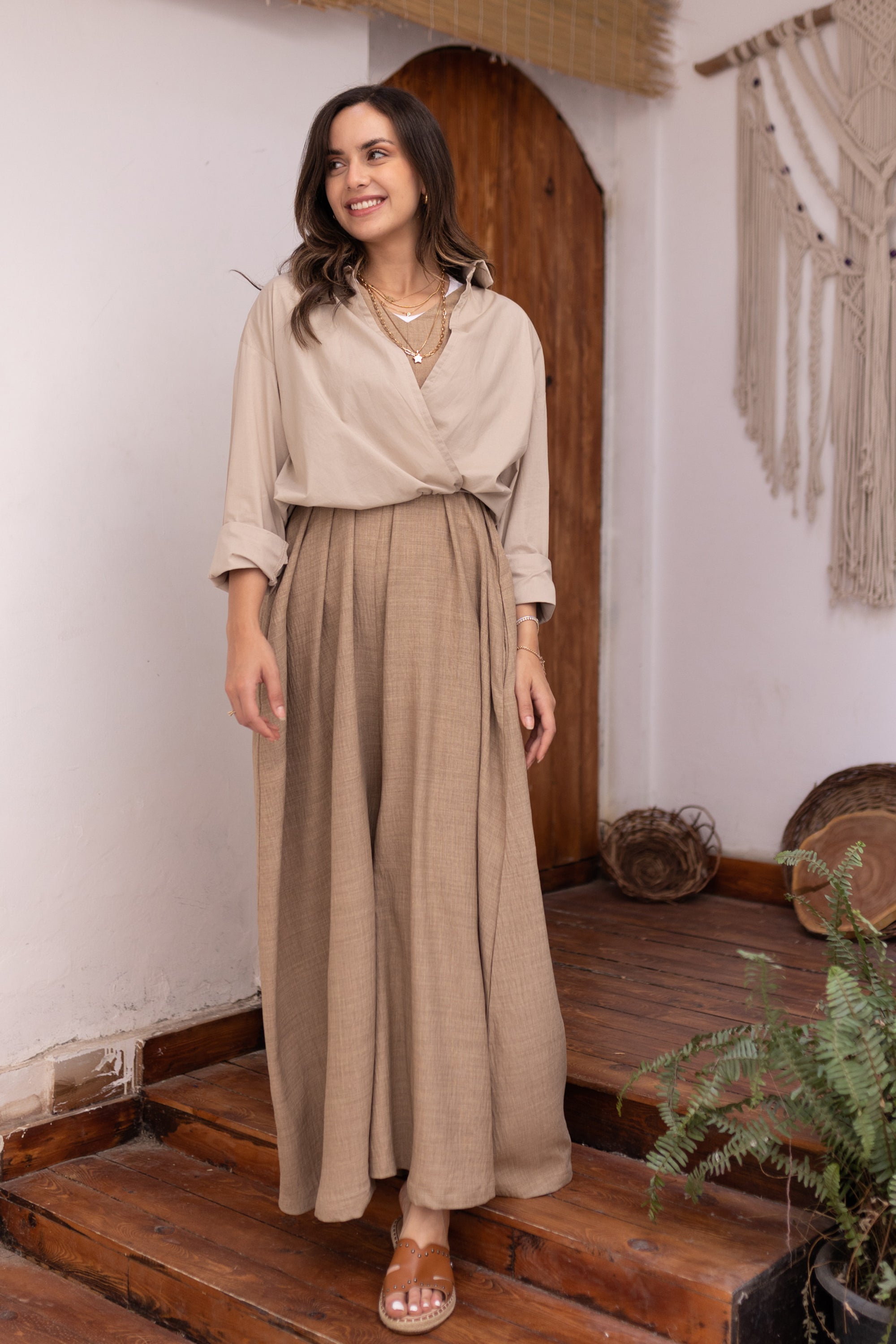 Linen Blend Jumpsuit 3832