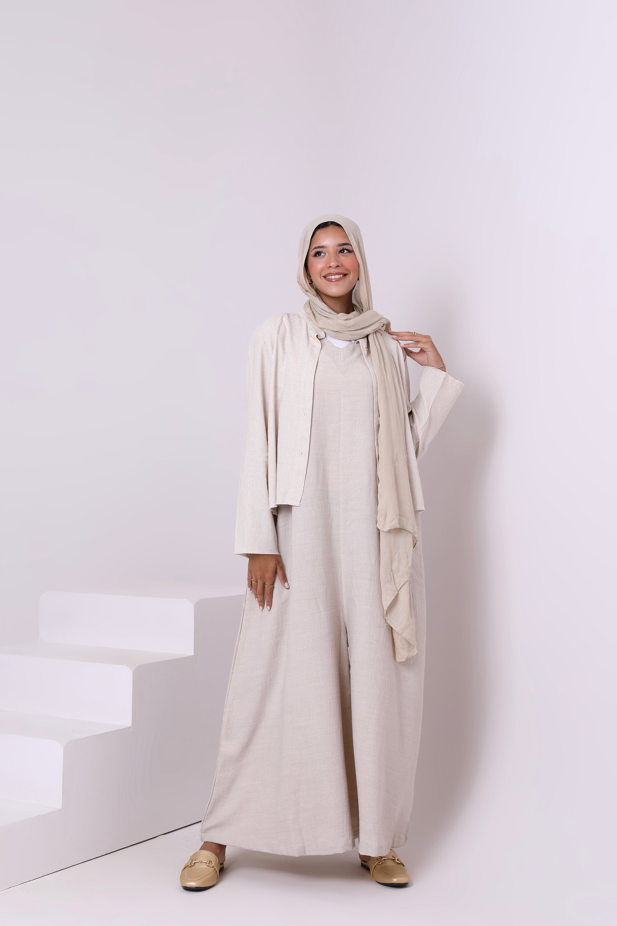 Linen Blend Jumpsuit 3832