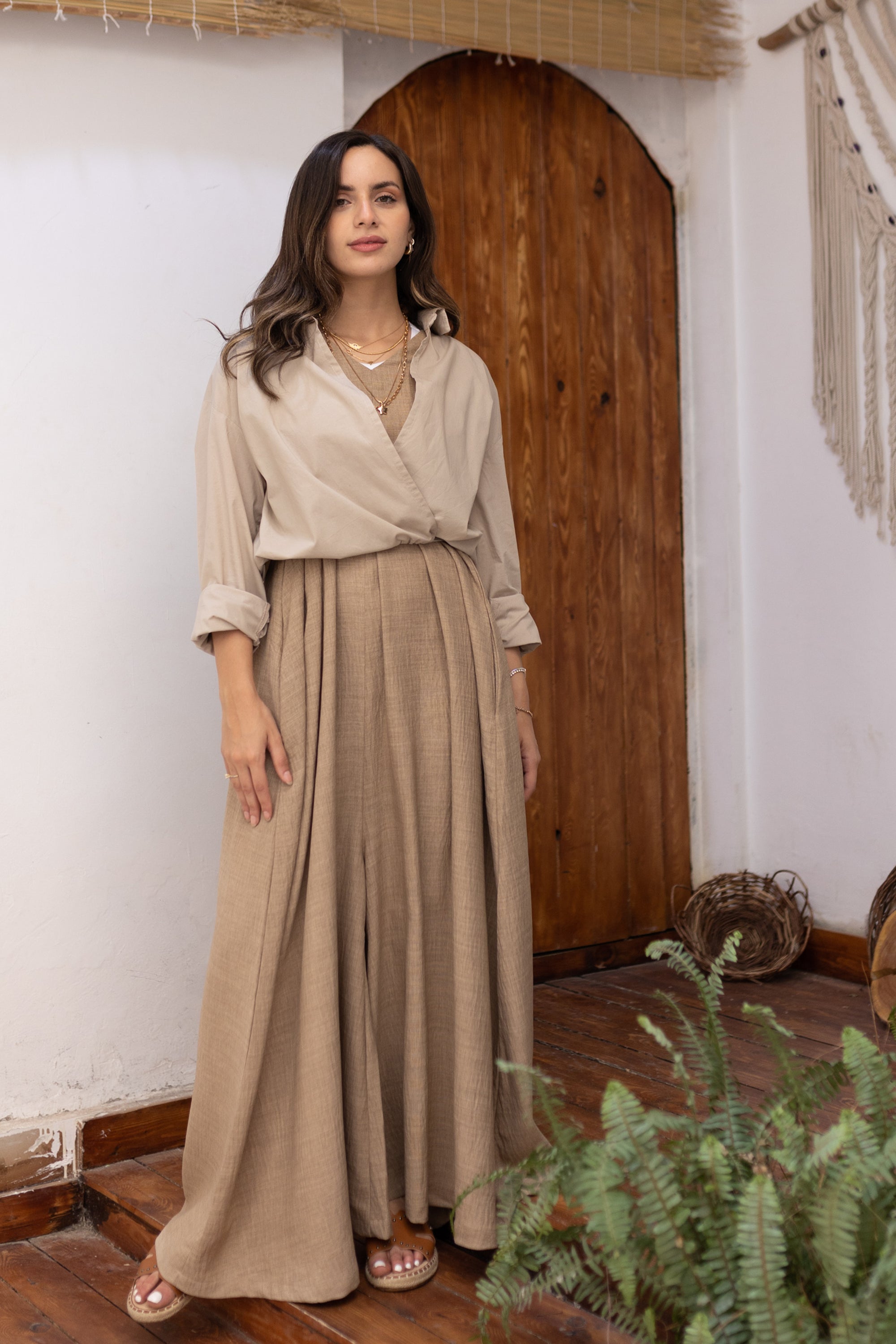 Linen Blend Jumpsuit 3832