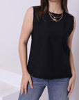 Linen Sleeveless Top 3833