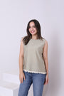 Linen Sleeveless Top 3833