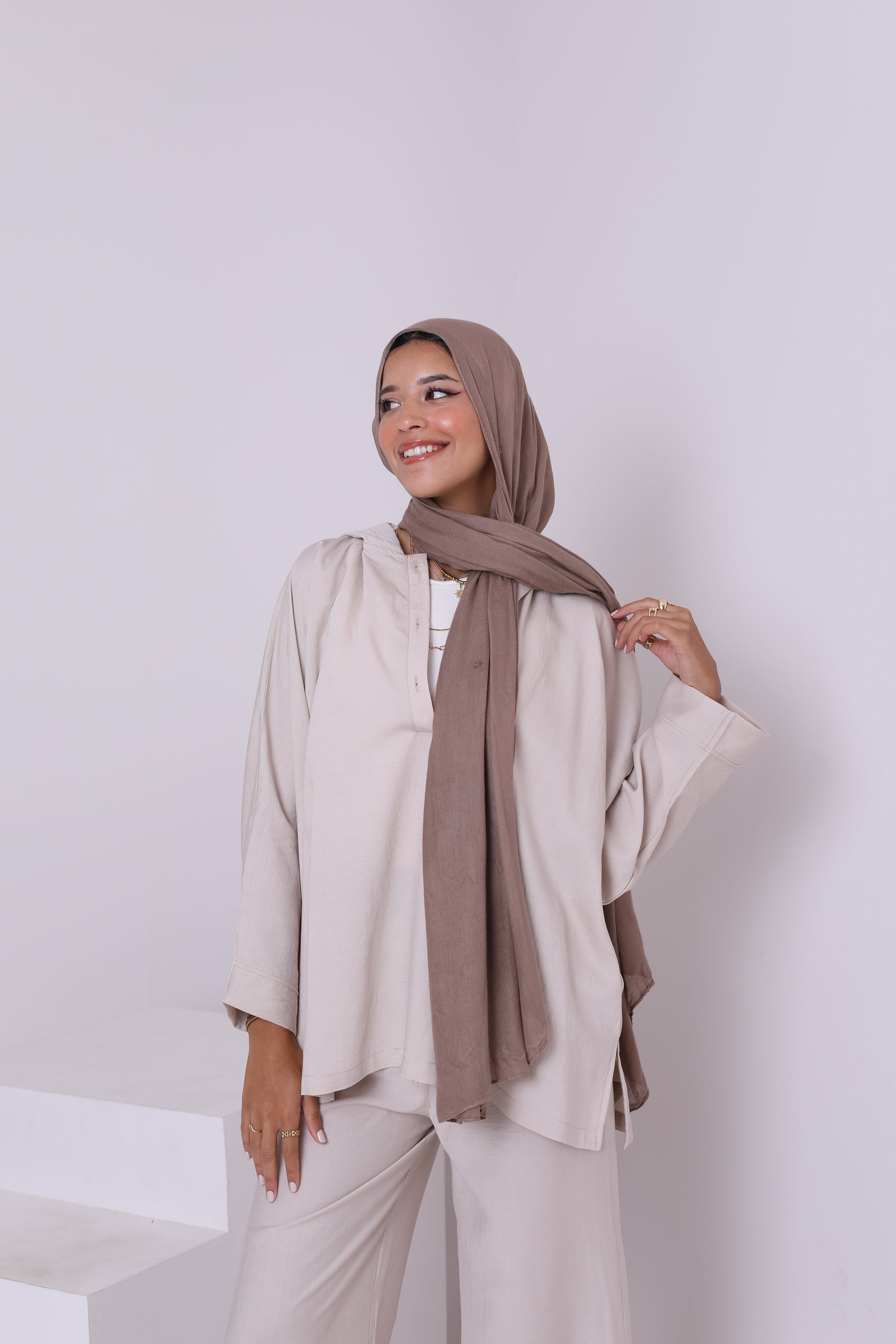 Linen Blend Blouse 3834