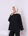 Linen Blend Blouse 3834