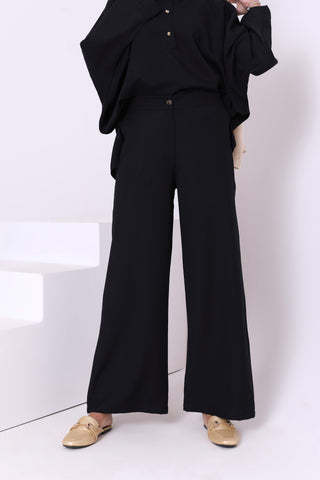 Buy black Linen Blend Pants 3835
