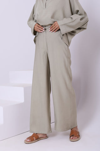 Linen Blend Pants 3835