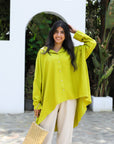 Linen Blend Blouse 3845