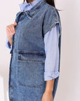 Denim  Dress Shirt W704