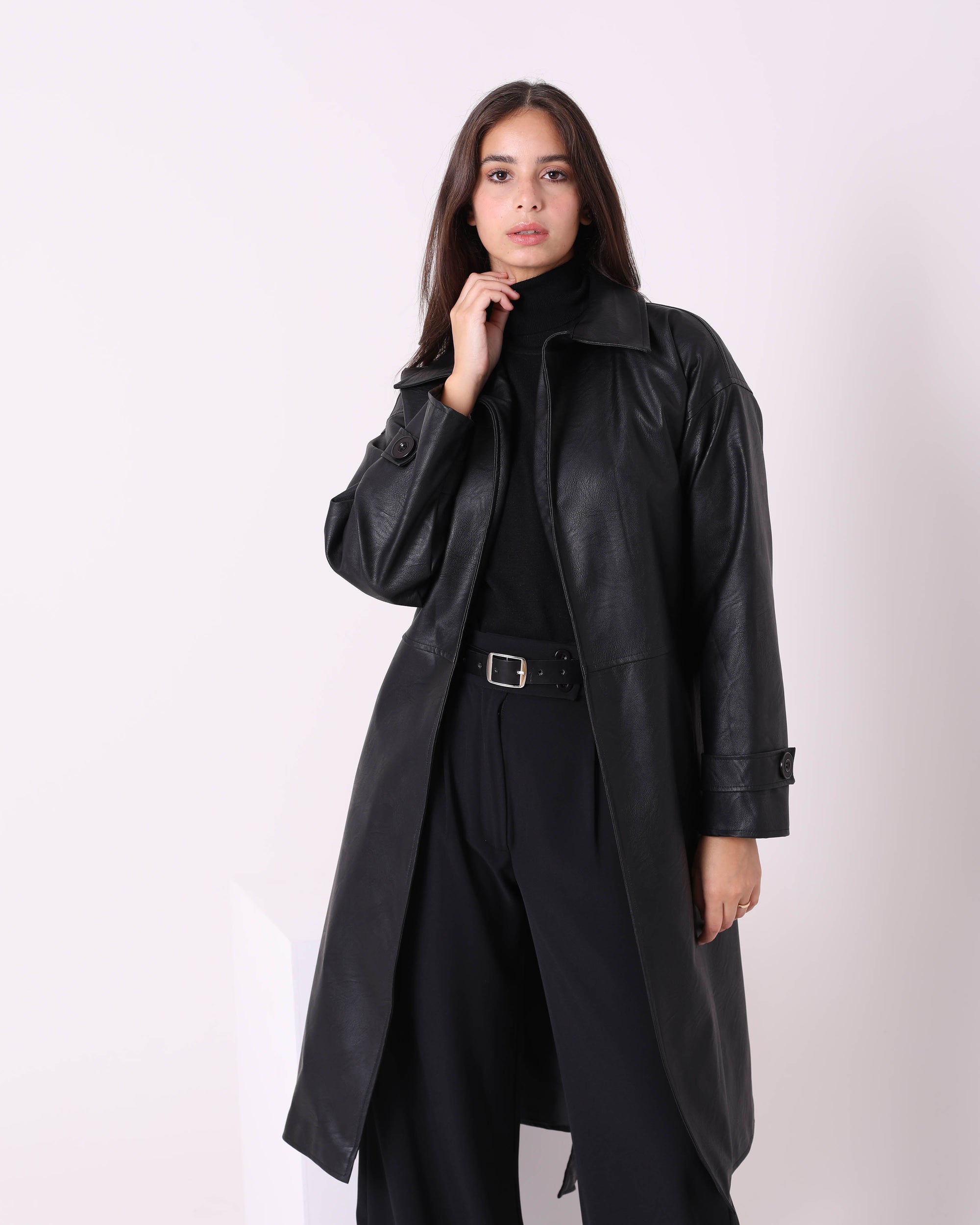 Leather Coat W712