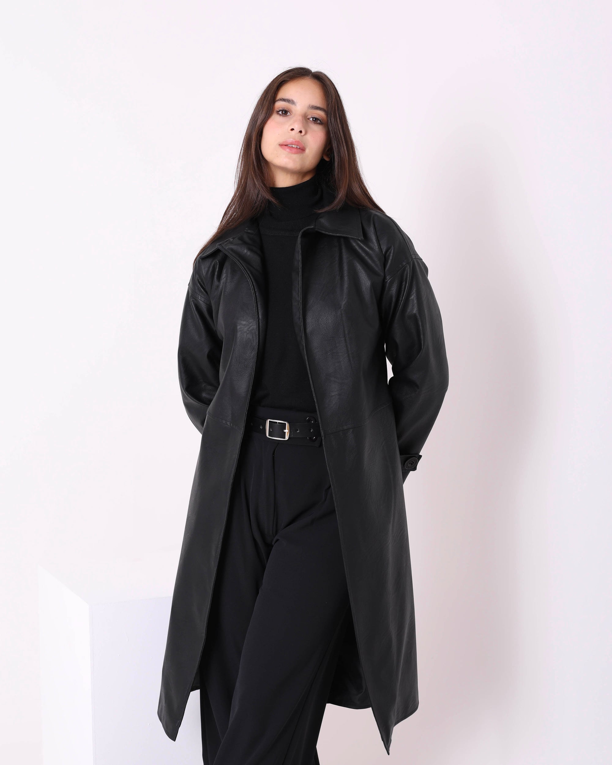 Leather Coat W712