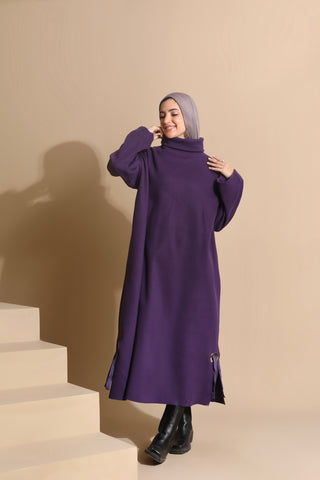 يشتري purple Felt Dress W639