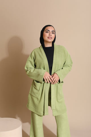 Buy green Knitwear Cardigan W635
