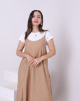 Linen Blend Dress 3844