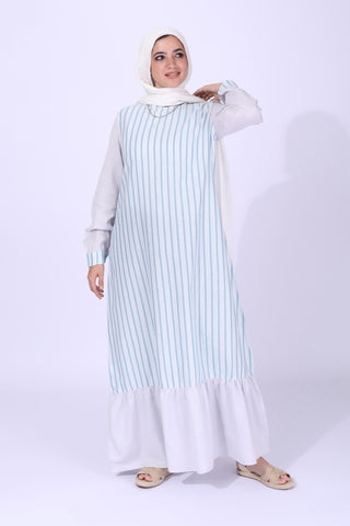 يشتري blue Cotton Dress 3605