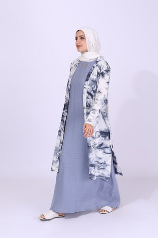 Buy blue Linen Dress 3639