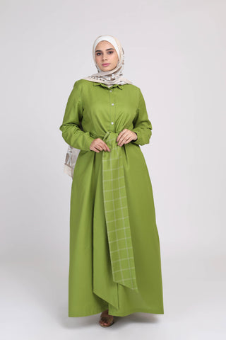 Buy green Cotton Dress Shirt 3530