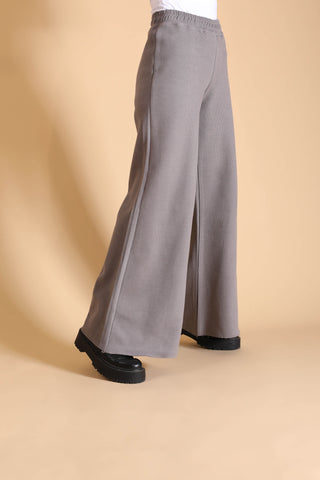 يشتري grey Wide Leg Pants W548