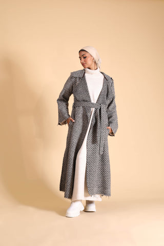 يشتري grey Wool Coat W537