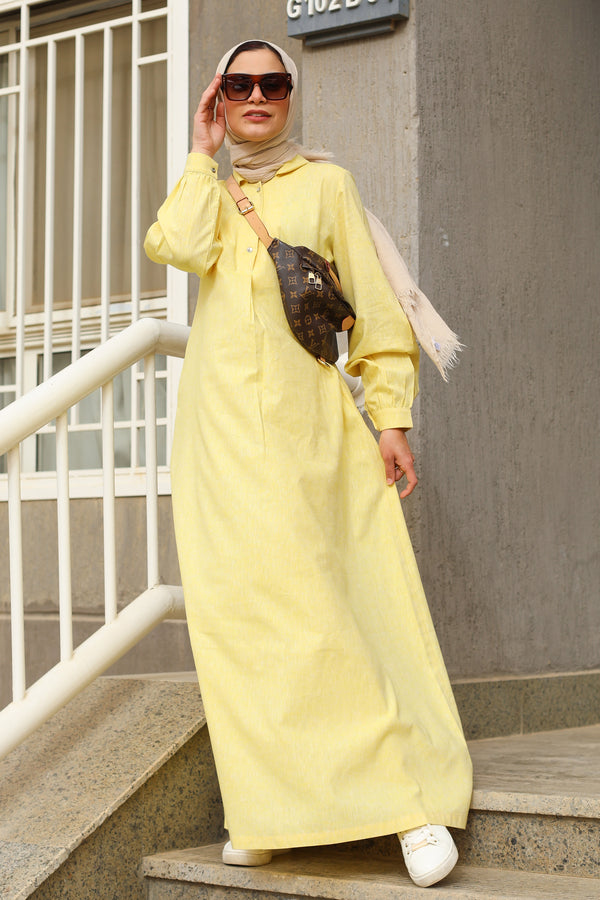 Linen Abaya 3608