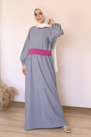 Buy gray Cotton Dress 3677