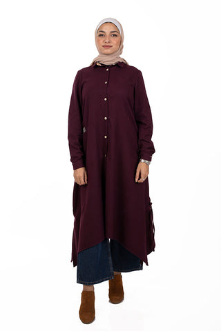 Buy burgundy Viella Dress Shirt W260